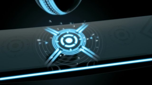 A sports concept closeup of a futuristic cricket bat and ball with neon lights and glows connecting in slow motion on an isolated dark background
