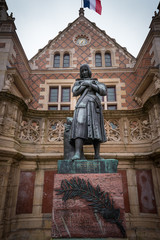 Obraz premium Statue of Joan of Arc in the Hotel Groslot, Orleans, France