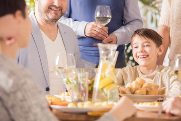 Boy at the table