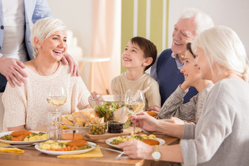 Parents sharing memories