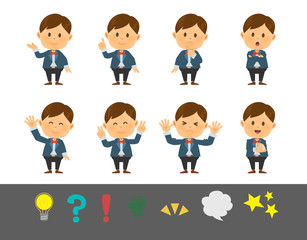 正装の男の子ポーズ8種