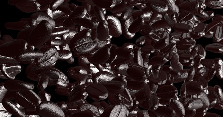 3d rendering of fresh coffee bean with nice color