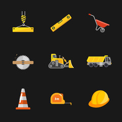 nine under construction icons 