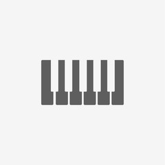 Octave, piano keys icon 