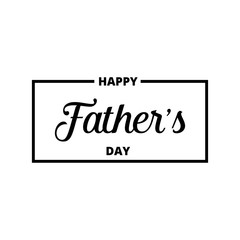 Father's Day. Trendy typographic logo for Father's Day