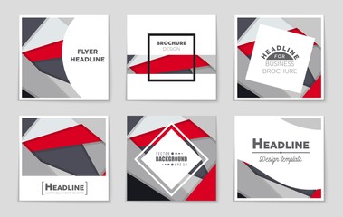 Abstract vector layout background set. For art template design, list, front page, mockup brochure theme style, banner, idea, cover, booklet, print, flyer, book, blank, card, ad, sign, sheet,, a4