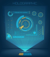 Abstract future, concept vector futuristic blue virtual graphic touch user interface HUD. For web, site, mobile applications isolated on background, techno, online design, business, gui, ui, kit, hud