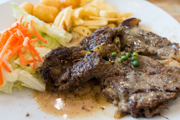 delicious beef steak