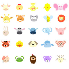 Obraz premium baby animal faces