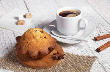 Cupcake and coffee