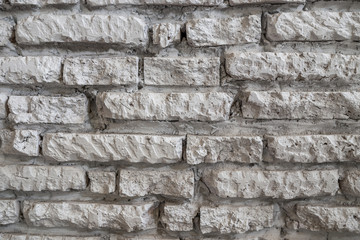 White grunge brick wall background