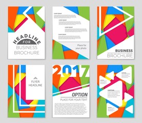 Abstract vector layout background set. For art template design, list, front page, mockup brochure theme style, banner, idea, cover, booklet, print, flyer, book, blank, card, ad, sign, sheet,, a4