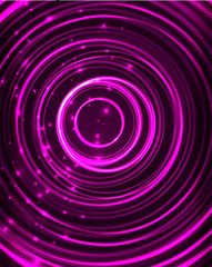 Neon circles abstract background