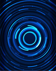 Neon circles abstract background