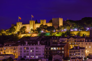 Fototapeta na wymiar Fortress of Saint George - Lisbon Portugal