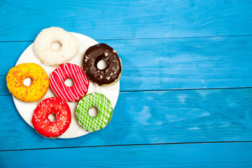 Traditional polish sweets doughnuts closeup - 155491326