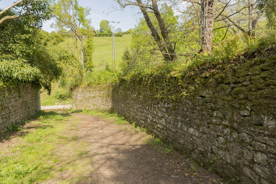 The town of lierganes in the province of cantabria