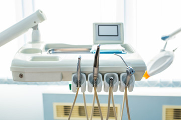 Professional equipment used in a dentist clinic