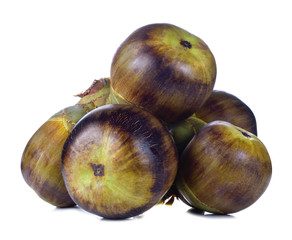 Asian Palmyra palm, Toddy palm, Sugar palm isolated on white background