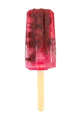 Homemade cherry popsicle