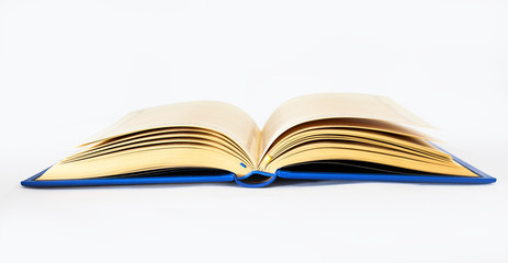isolated open book