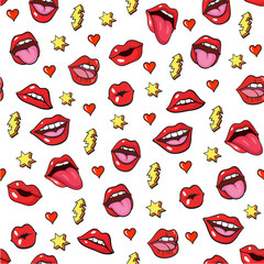 Pop art style stickers