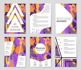 Abstract vector layout background set. For art template design, list, front page, mockup brochure theme style, banner, idea, cover, booklet, print, flyer, book, blank, card, ad, sign, sheet,, a4.