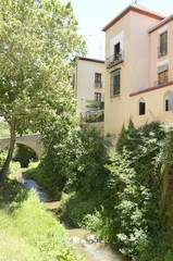 Bridge over the river Darro in Granada, Spain
