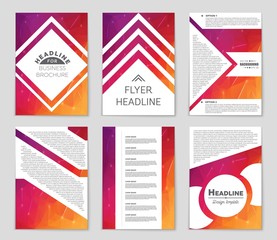 Abstract vector layout background set. For art template design, list, page, mockup brochure theme style, banner, idea, cover, booklet, print, flyer, book, blank, card, ad, sign, sheet,, a4.