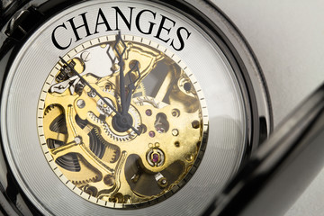 Changes auf Taschenuhr