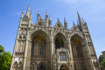 Fototapeta na wymiar Peterborough Cathedral in the UK