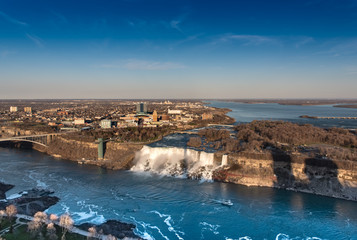 Obraz premium Niagara falls from the canadian side