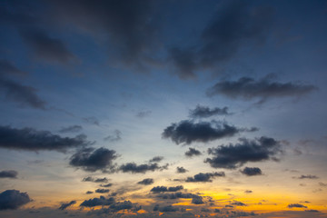 Beautiful sunset sky