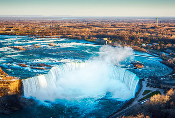 Niagara falls from the canadian side
