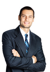  Businessman, isolated on white background
