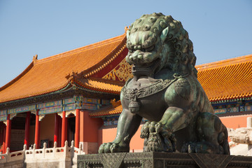 Fototapeta premium Chinese guardian lion