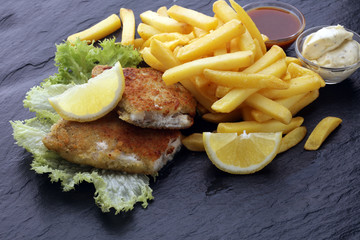 traditional British fish and chips