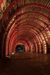 Fototapeta premium Entrance Tunnel of underground Salt Cathedral - Zipaquira, Colombia
