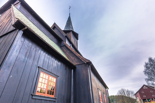 Hore, Norway - May 14, 2017: Hore Stave Church, Norway