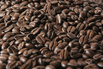 roasted coffee beans, can be used as a background