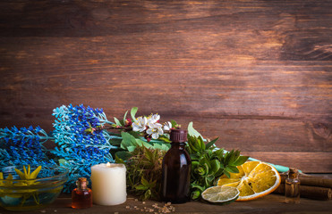 Aromatherapy. Dry flowers. Healing Herbs