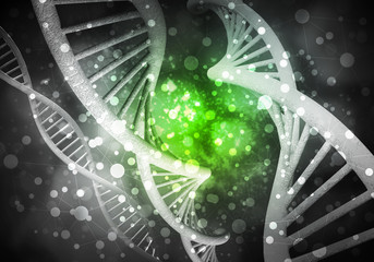 DNA molecules background