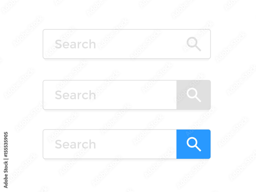 Wall mural search bar web page internet browser element vector icons template