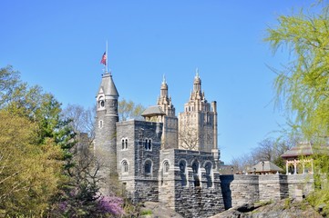 Castle Belvedere im Central Park - obrazy, fototapety, plakaty