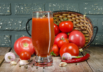 tomato in basket