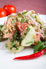 Traditional uzbek salad