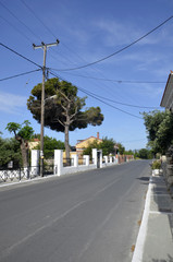 Fototapeta na wymiar Route vers Pythagorion (Samos)
