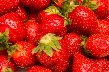 Bright strawberry closup background
