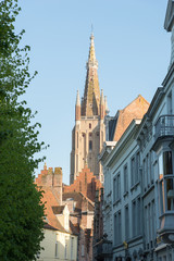 Fototapeta na wymiar Sint-Salvator Cathedral in Bruges, Belgium