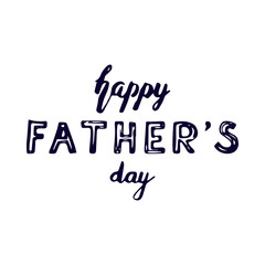 Happy fathers day lettering design